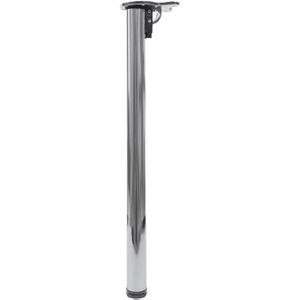 Mendler Tischbein HWC-H34, silber aus Metall, klappbar, Höhe 72cm, 2 Stück
