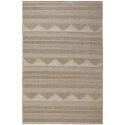 benuta Nest In- & Outdoor-Teppich Naoto Beige 140x200 cm - Teppich für Balkon, Terrasse & Garten