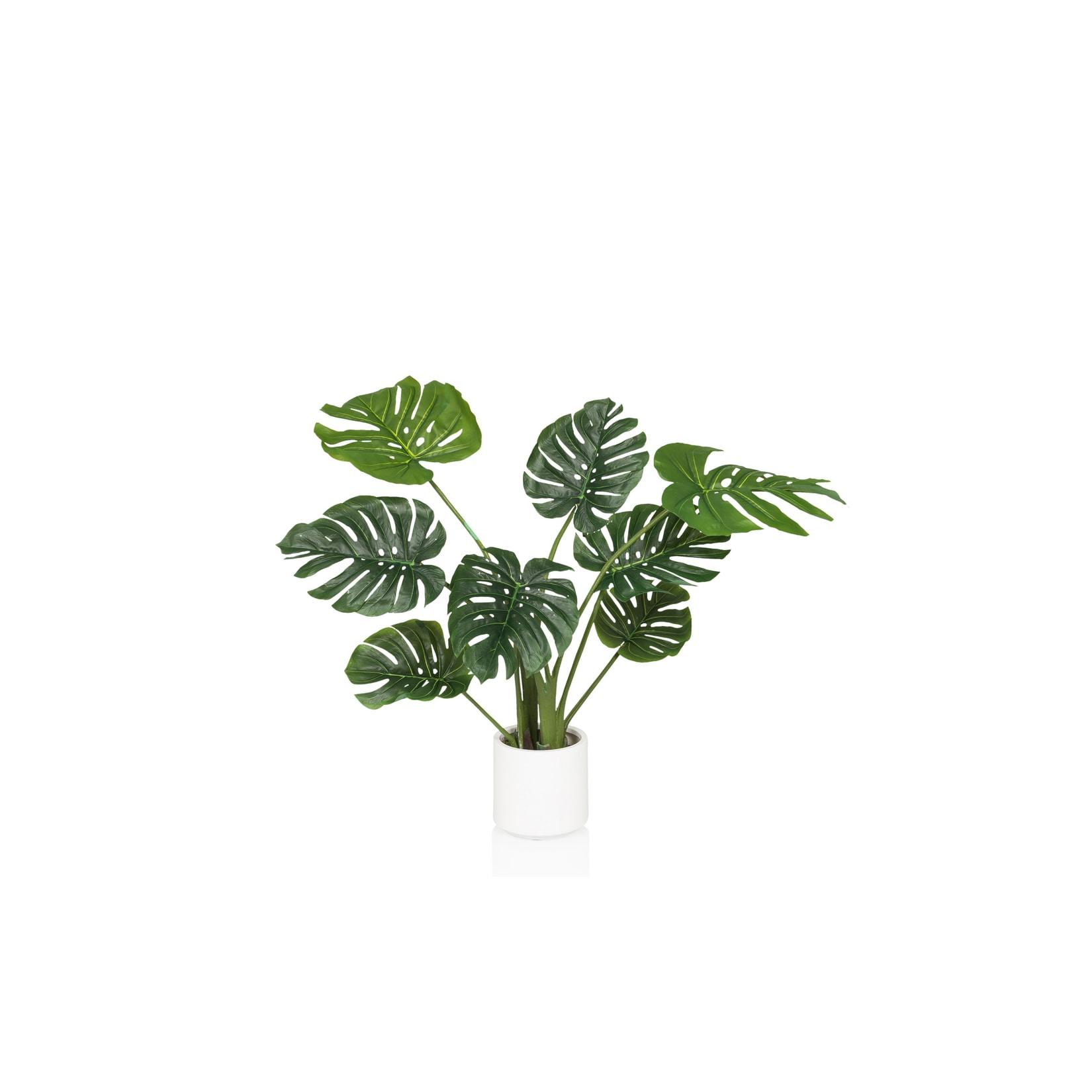 hjh OFFICE Kunstpflanze MONSTERA I Kunststoff