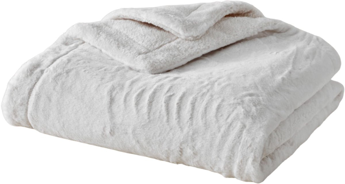 Plaids Cocooning Superzachte fleece deken Peau de Bête Wit - 200 x 150 cm