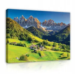 LEINWANDBILD Natur Berge Wohnzimmer 120x80