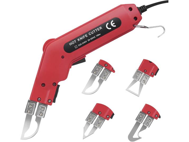 Couteau électrique 4 en 1 80W 220V, machine professionnelle portative pour la découpe du polystyrène, machine électrique pour la découpe de mousse, sculpture sur plastique et mousse.