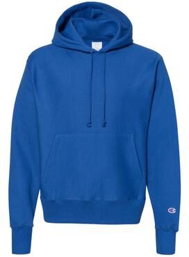 Champion S1051 Reverse Weave Hooded Sweatshirt in Royal Blue size Medium S101