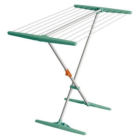 Juwel Superdry Basic Wäscheständer (mit Wäscheleinen, Trockenlänge 11 m, Farbe mint, Aluminium, für (11 m) (40804)