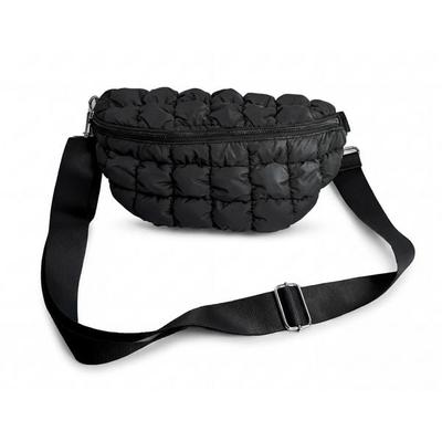 Crossbody Bag mit Quilting (schwarz)