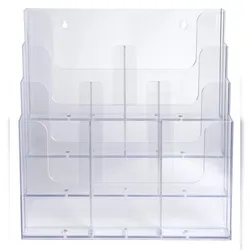 Exacompta 74258D Tischprospektständer Multiformat, Exacryl - Kristall