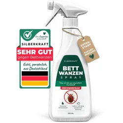 Silberkraft Bettwanzenspray – Anti Bettwanzen Spray gegen Bettwanzen & deren Larven für Matratze, Bett, Polster & Koffer – 500 ml