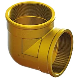 Klemm-Winkel für Fernwärmeleitung 90° PE-Xa, PN6 (Ausführung: 90 mm)