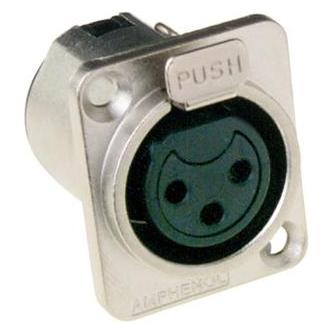 Amphenol 3 pole XLR Socket female in Type D (Winkeladapter) (AC3FDZ)