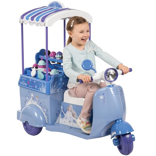 Huffy Disney Frozen Ijskar - Elektrische Ride-On Scooter voor kinderen met ijs speelset