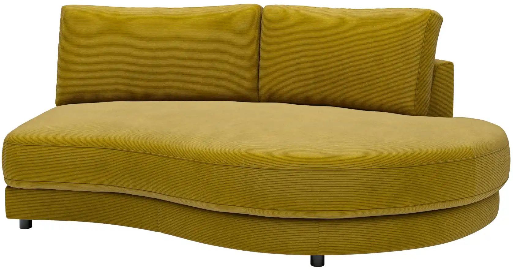 Jette Home Element Abschluss rund rechts in Feincord Sila ¦ grün ¦ Maße (cm): B: