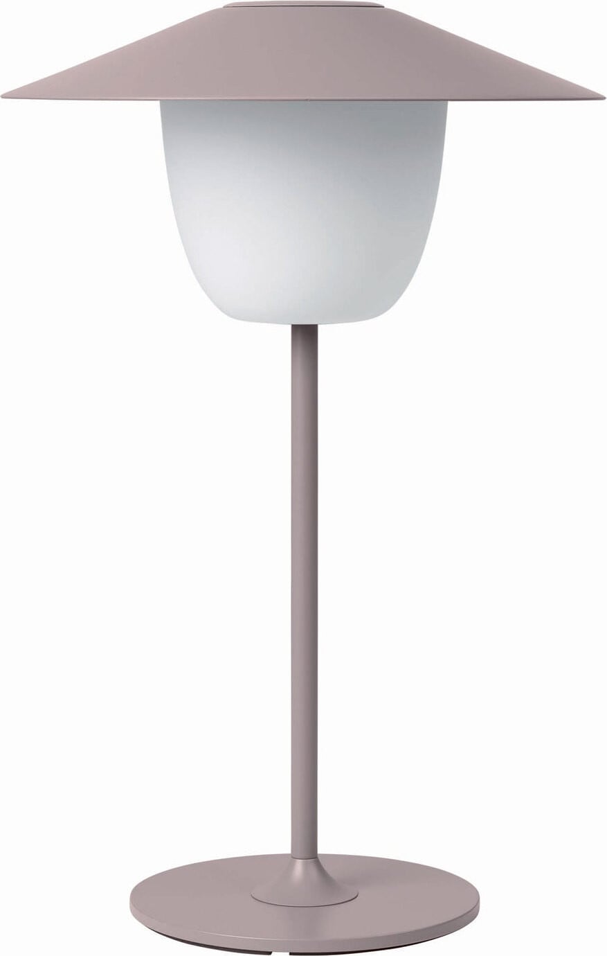 Blomus Ani Mobiele LED-tafellamp met oplaadbare batterij in mat geborsteld aluminium
