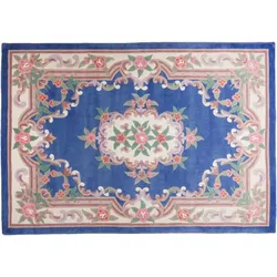 THEKO Teppich Ming 501 blau Ø 150 cm