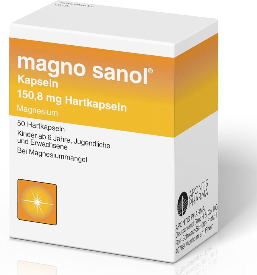 Magno Sanol 150,8 mg Magnesium Hartkapseln 50stk