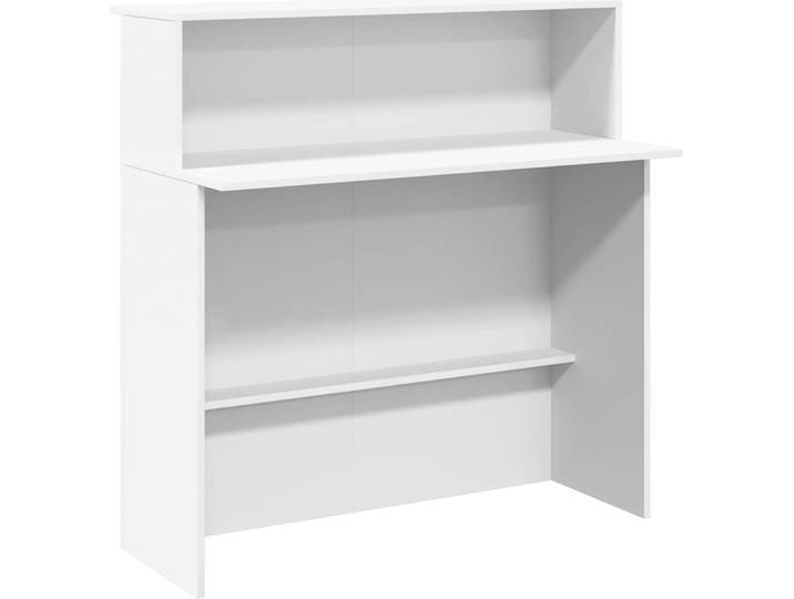 vidaXL Empfangstresen Weiß 100 x 50 x 103,5 cm Holzwerkstoff