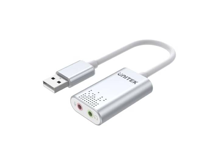 Unitek Y-247A USB stereo geluidskaart zwart