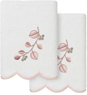 Authentic Hotel and Spa 100% Turkish Cotton WILD BRANCH Scallop Embellished Towel Collection