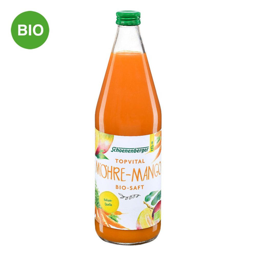 SALUS Pharma GmbH Schoenenberger TopVital Möhre-Mango-Saft Bio 02516819