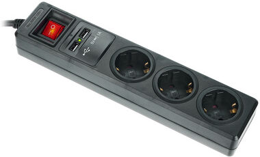 the t.racks Power 3 USB 2 S Schwarz