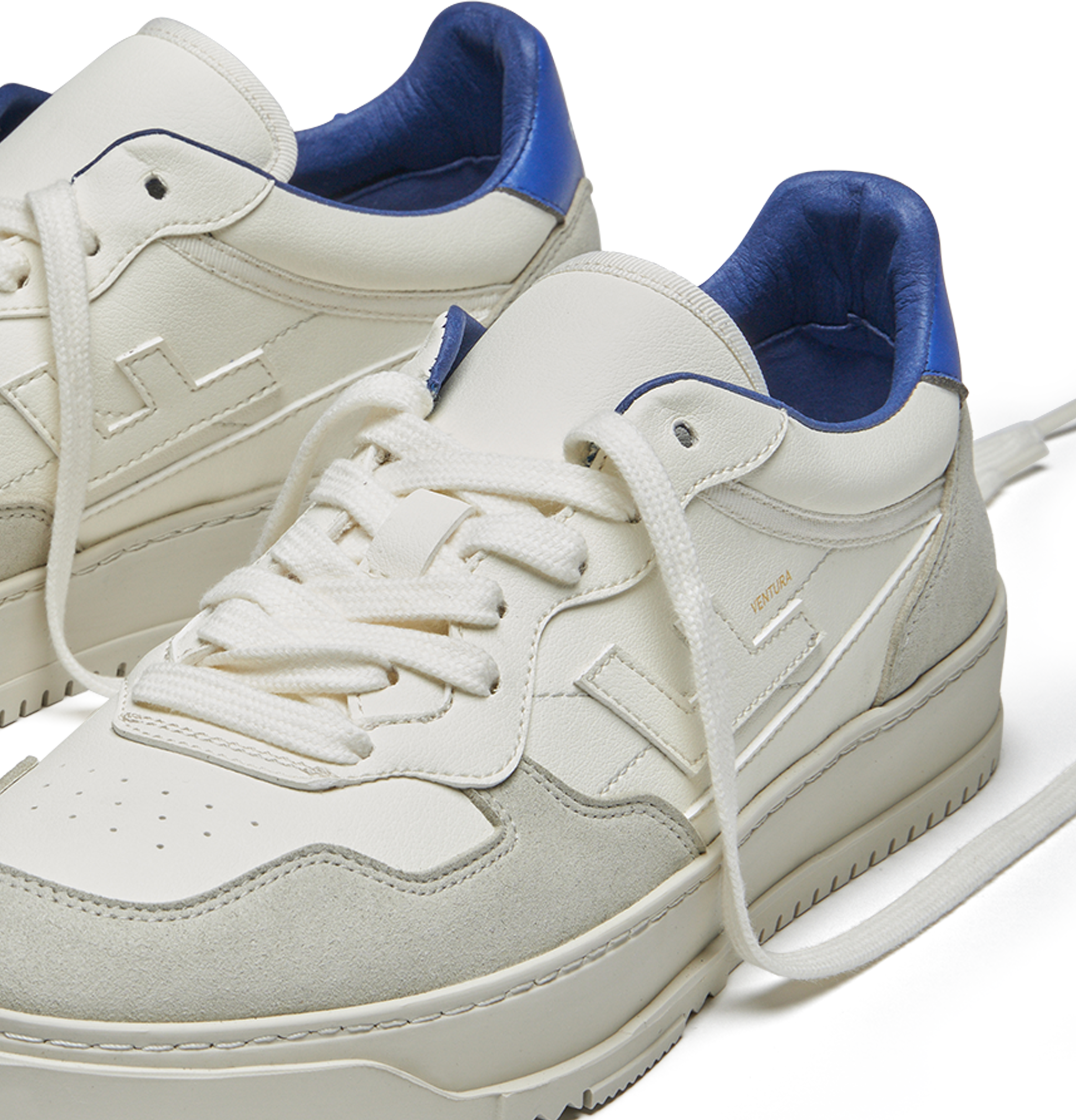 Sneaker FLAMINGOS LIFE "VENTURA", Damen, Gr. 41, weiss (weiß indigo), Textil, Schuhe Sneaker weiß indigo 41