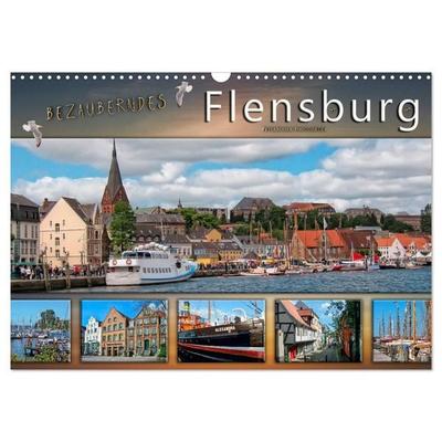 Bezauberndes Flensburg (Wandkalender 2027 DIN A3 quer), CALVENDO Monatskalender