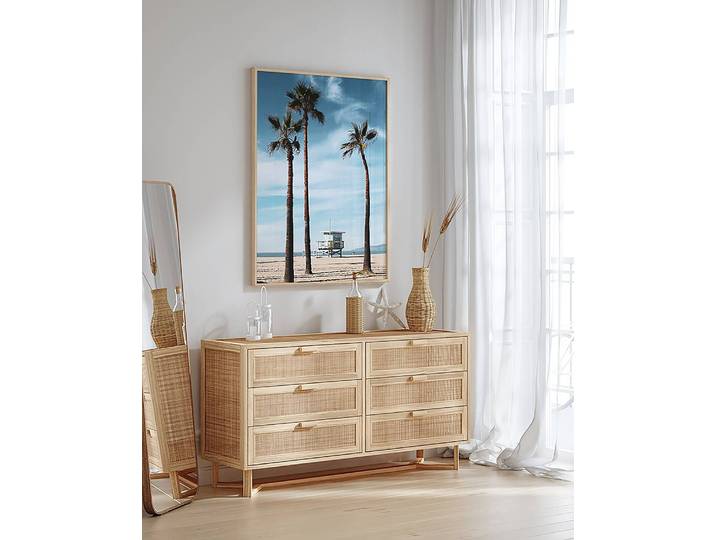 Bild Santa Monica Buche Massiv, lackiert Acrylglas Multicolor 73 x 93cm
