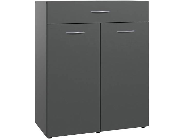 Kombikommode WIMEX Multiraumkonzept , grau (grafit), B:80cm H:98cm T:40cm, Holzwerkstoff, Sideboards, Kombikommode, Schubkästen auf Metallschienen