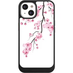 Nivocase Hülle für Apple iPhone 13 Handyhülle NIVOcore Case Schwarz Asien Japan Kirschblüten (Apple iPhone 13), Smartphone Hülle, Schwarz