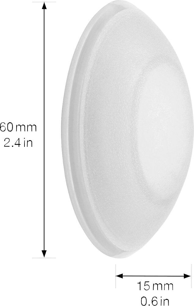 Wandpuffer, Beutel / Karte, Ø 60 mm, 5 Stk, Höhe 15 mm, satiniert Wagner