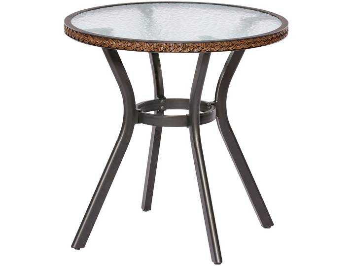 Gartentisch MERXX Ravenna , grau (braun, anthrazit), B:70cm H:72,5cm T:70cm, Tische, Gartentisch