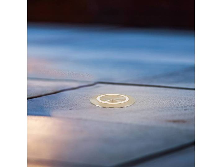 BRUMBERG Hybride Mini LED-Einbauleuchte ringförmig, alu / grau / zink, Edelstahl, Modern, Einbauleuchte