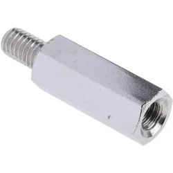 RS PRO, Zubehör Befestigungstechnik, Steel Hex. Threaded Spacer M6x25mm