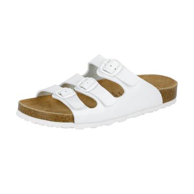 Pantolette LICO "Pantolette Bioline Lady", Damen, Gr. 40, weiß, Synthetik, Schuhe Pantolette