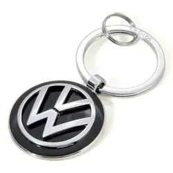 TROIKA VW VOLKSWAGEN KEYRING Schlüsselring Schwarz, Silber