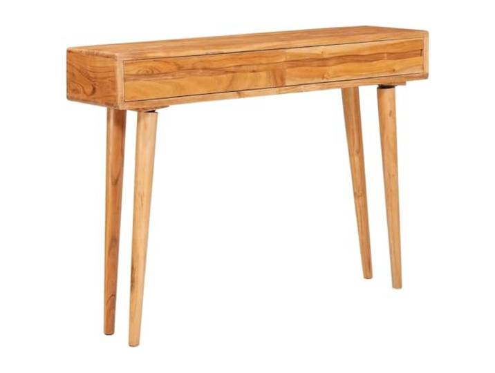 XHNIFBN Konsolentisch Massivholz Akazie 110x30x80cm Flurtisch Braun Stilvoller Beistelltisch aus Echtholz mit Schubladen für Flur und Wohnzimmer. Elegante Anrichte im zeitgemäßen Look.