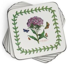 Pimpernel Set of 6 Botanic Garden Coasters - 4 Inches Sq.
