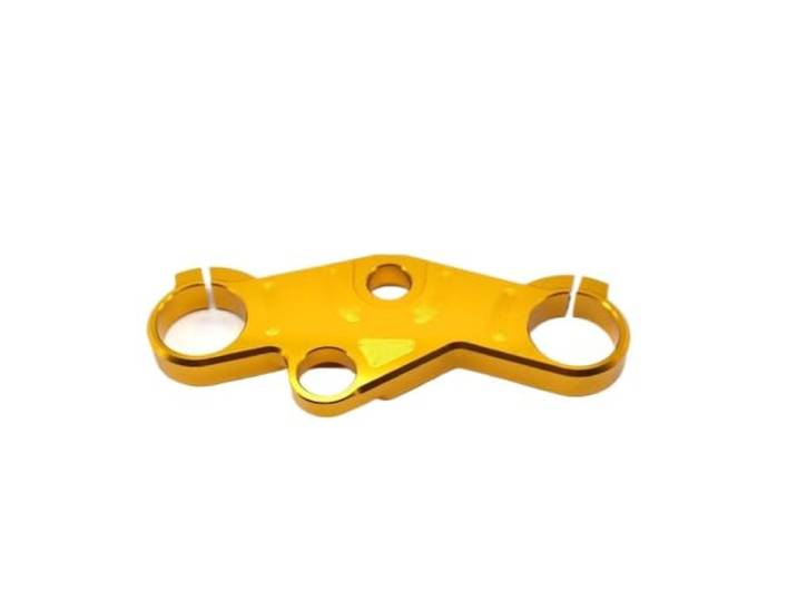 Obere Gabelbrücke， Für GSXR1000 2001-2002 CNC Obere Gabelbrücke Baum Halterung Gabeln 50 MM Motorrad Zubehör Gabelführung Gabelbrücke，(Gold)