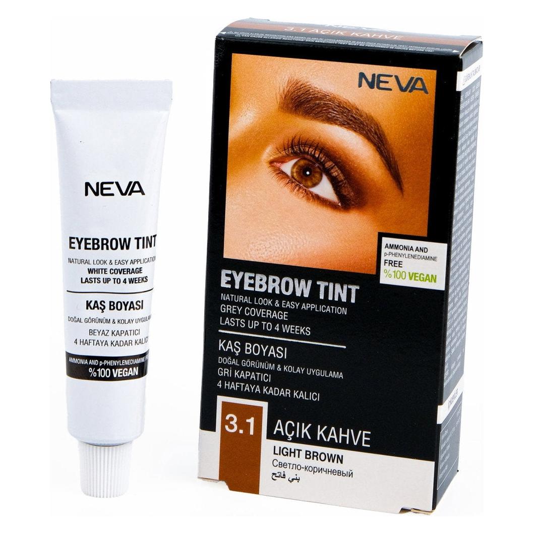 Neva , Augenbrauenfarbe, Permanente Haarfarbe, Hellbraun, 30 ml (Braun) (74847961)