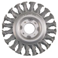 Tecwerk Rundbürste D.125mm Drahtstärke 0,5mm VA-Draht 12mm 12500min-1