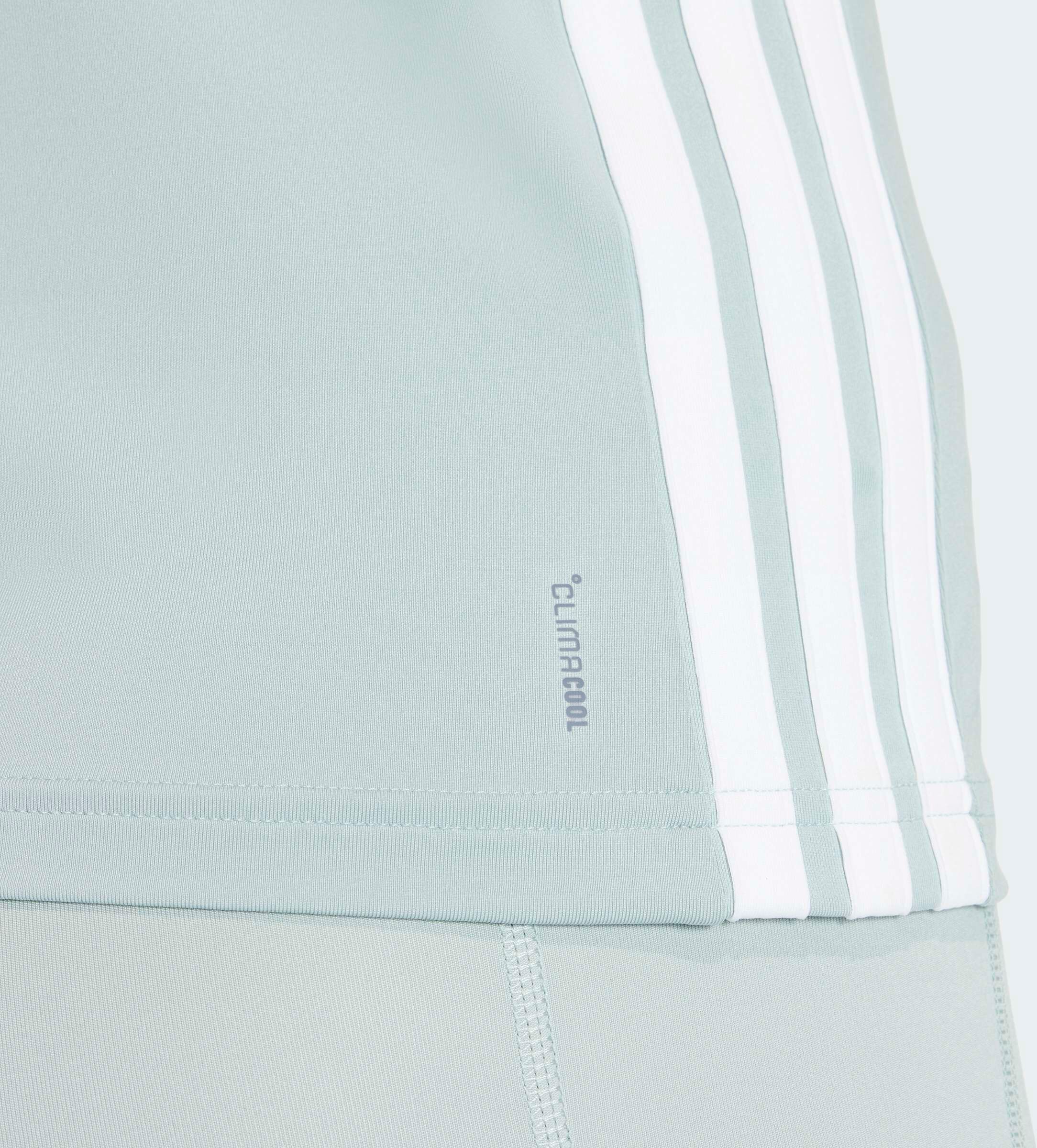 Tanktop ADIDAS PERFORMANCE "TRAIN ESSENTIALS 3-STREIFEN WORKOUT", Damen, Gr. M, grün (wonder sage, weiß), Obermaterial: 88% Polyester, 12% Elasthan, Rundhals, Tops Tanktop