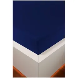 HEFEL Spannleintuch Edel Jersey - 90x190cm - 120x220cm	729 marine