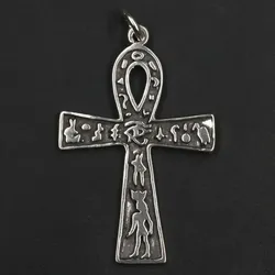 Drachensilber Symbol Ankh Schmuck Anhänger aus Silber 925 - Silber