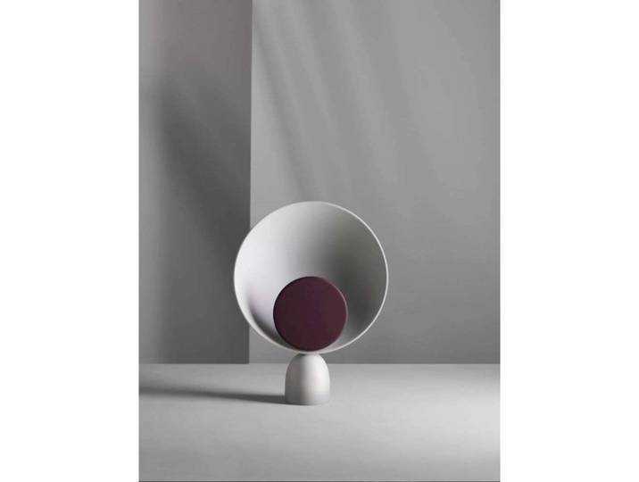 Blooper Tischleuchte, grau/lila, 35 cm, dimmbar PLEASE WAIT to be SEATED - Wohnzimmer - Metall