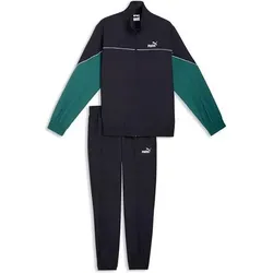 PUMA Herren Sportanzug Woven Colorblock Suit, Größe L in Schwarz Schwarz