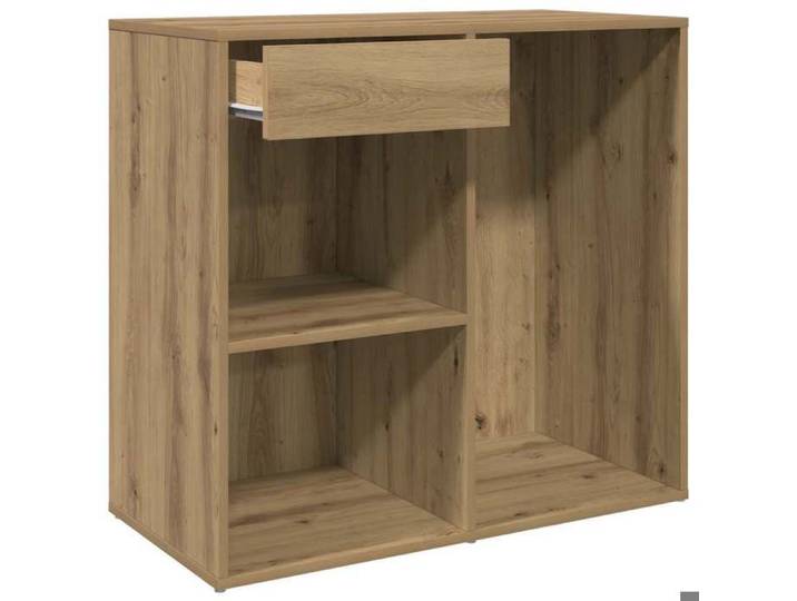 Moderne Armoire cosmétique BURKE Coiffeuse pour femme chêne artisanal 80x40x75cm Bois d'ingénierie AA3368