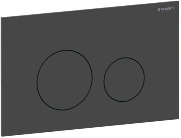 Geberit Sigma 40 Round Betätigungsplatte 115628141 Round, schwarz matt / easy-to-clean-beschichtet, für 2-Mengen-Spülung, Round