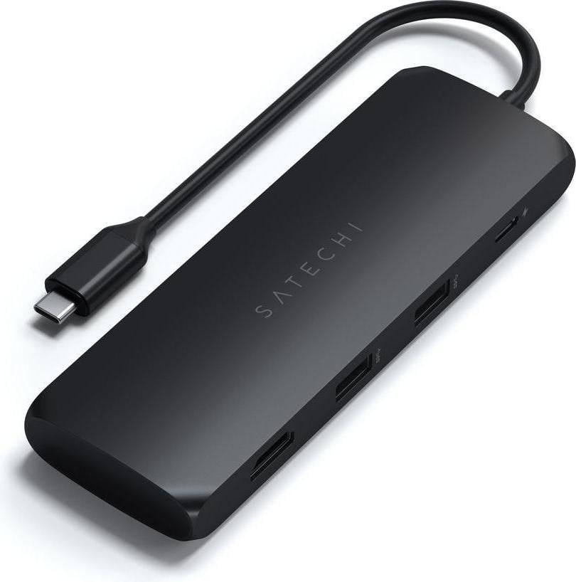 Satechi USB-C Hybride Multiport Adapter met SSD-behuizing, zwart