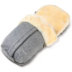 Fellhof, Kinderwagen Fusssack, Kinderwagenfellsack Cortina Filz / Lammfell-Fusssack