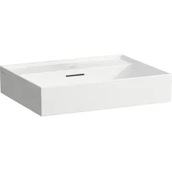 Waschtisch Laufen Kartell 600x460mm, weiß, mit Überlauf, 1 Hahnloch mittig