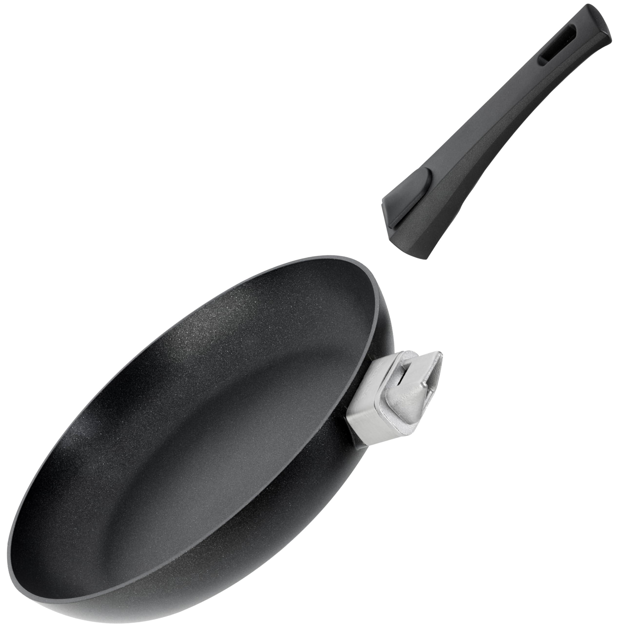 Bratpfanne 32 cm, abnehmbarer Griff, antihaftbeschichtet, ofenfest